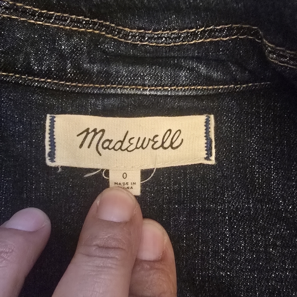 Madewell Denim Slim Coverall Jumpsuit Size 0 - Picture 12 of 16